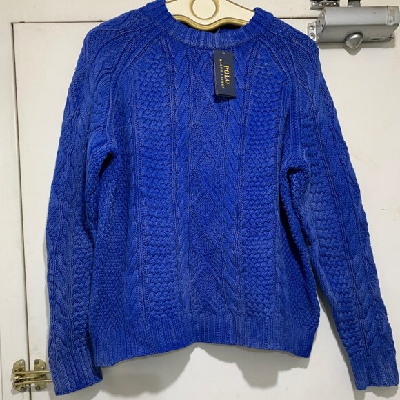 NEW POLO RALPH LAUREN CHUNKY KNITTED SWEATERS  SIZE XXL - Picture 6 of 15